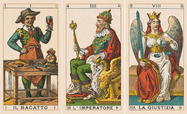 Ancient Italian Tarot 1 630x384 - Cảm nhận về bộ bài Ancient Italian Tarot